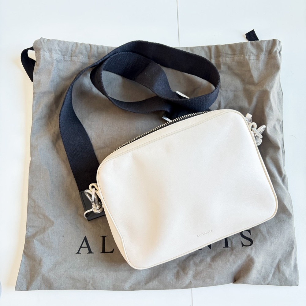 ALLSAINTS  Lucile leather crossbody bag White